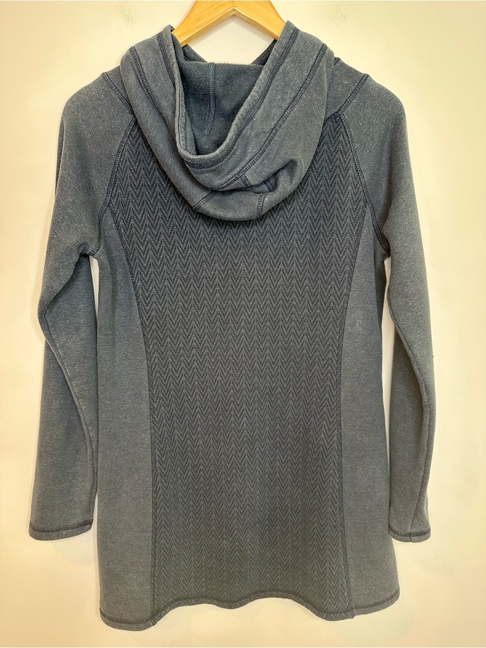 Prana Daily Tunic Hooded Tunic Dress in Charcoal Gray EUC Medium - Picture 5 of 7